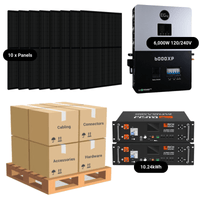 4.1kW Complete Solar Power System - 6,000W 120/240V [10.28kWh-14.3kWh Lithium Battery Bank] + 10 x 410W Mono Solar Panels + Setup Diagram [OGK-PLUS]