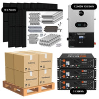 3 x Server Rack [15.36kWh] | Rich Solar Alpha 5 PRO / Roof Rack - Standard