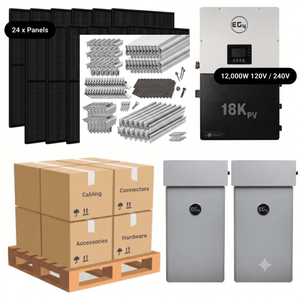 10.6kW Complete Solar Kit - EG4 18kPV Inverter - 28-32kWh Lithium Battery [PRIME PRO]