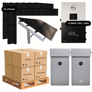 10.6kW Complete Solar Kit - EG4 18kPV Inverter - 28-32kWh Lithium Battery [PRIME PRO]