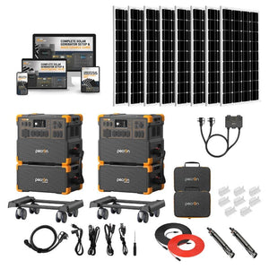 Pecron E3800LFP 240V Dual Kit | 7,680Wh / 8,400W Output | 240V Hub | Choose Your Custom Bundle Option | 5-Year Warranty | Complete Solar Kit