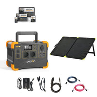 Pecron E600LFP 1200W / 614Wh Portable Power Station + Choose Your Custom Bundle | 5 Year Warranty | Complete Solar Generator Kit