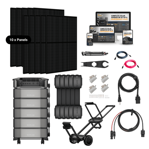 EcoFlow DELTA PRO [ULTRA] Solar Kits - 7,200W Output / 12kWh-30kWh Lithium Battery | 400W-2,400W Solar Panels| 5-Year Warranty | Choose Your Bundle - ShopSolar.com