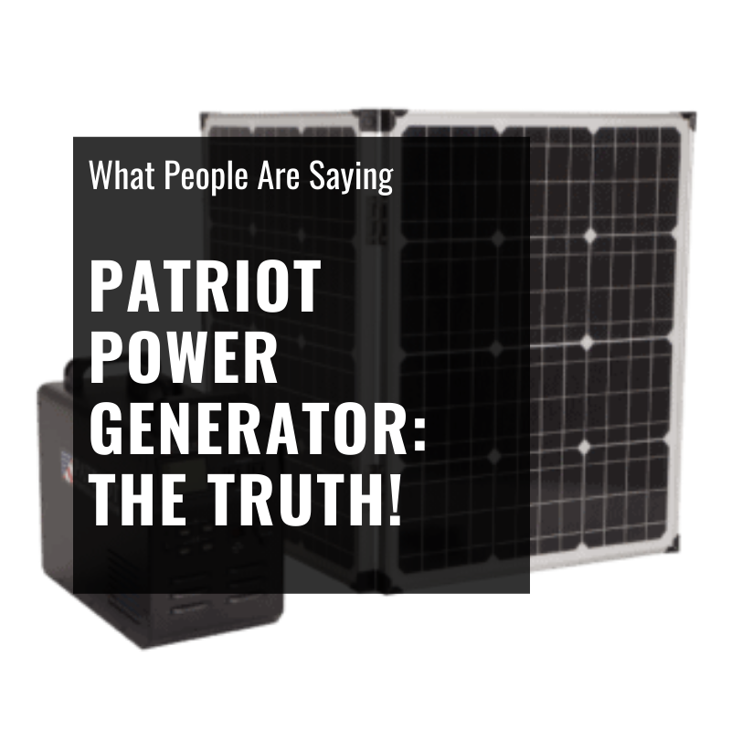 Patriot Power Generator Reviews