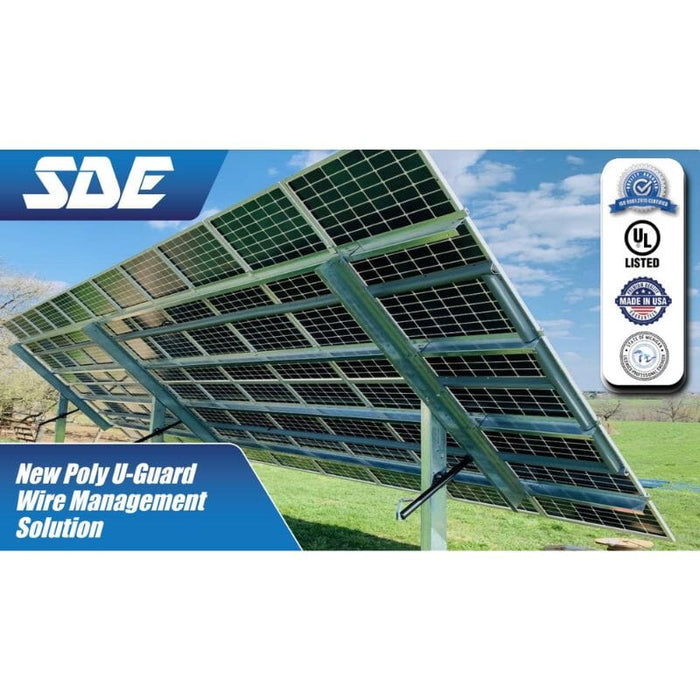 Poly U-Guard Wire Management Solution | Wire Management for Solar Mounting Applications | Stainless Screws - ShopSolar.com