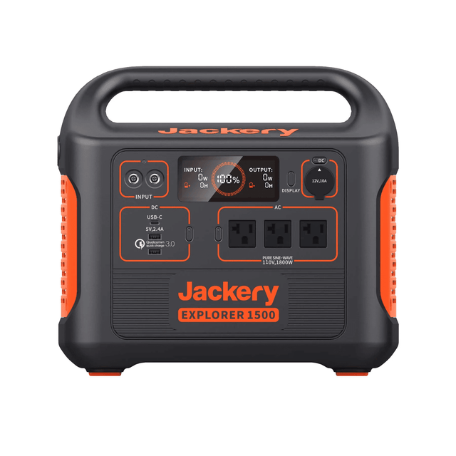 Jackery 1500 Explorer Portable Power Station 1,534Wh / 1,800W Lithium Solar Generator - ShopSolarKits.com