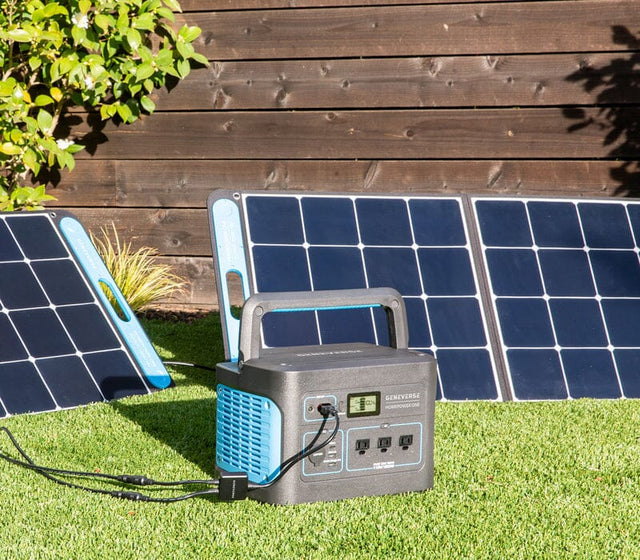 Geneverse SolarPower ONE Portable Solar Panel Generator | 100W Max Output/Panel - ShopSolar.com