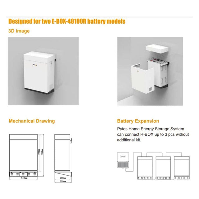 Pytes R-BOX Indoor Enclosure For E-BOX-48100R - ShopSolar.com