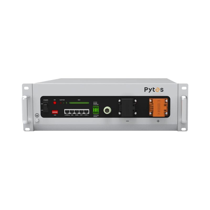 Pytes 5.12kWh LFP Server Rack Battery - Choose Model: V5 or E-Box | 6,000 Cycles | 10-Year Warranty - ShopSolar.com