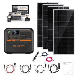 BLUETTI Premium 200 [AC200PL] Portable Power Statio | Complete Solar Generator Kit | 3,500 Cycles | 5‑Year Warranty | Choose Your Bundle - ShopSolar: Complete Solar Kits + Lifetime Customer Support
