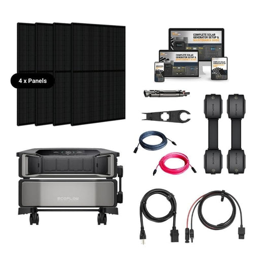 EcoFlow DELTA PRO [ULTRA] Solar Kits - 7,200W Output / 6kWh-30kWh Lithium Battery | 400W-2,400W Solar Panels| 5-Year Warranty | Choose Your Bundle - ShopSolar.com