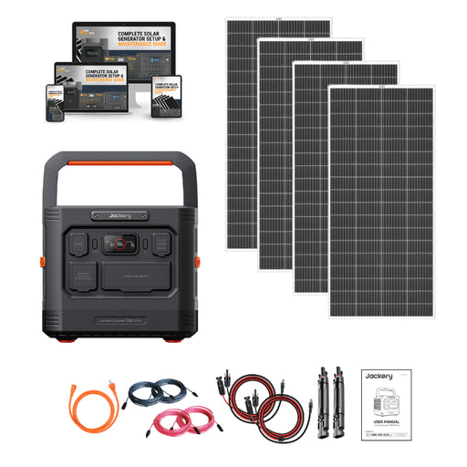 Jackery Explorer 1500 Ultra Solar Generator Custom Kits | 1,536Wh | 1,800W Output | 3,600W Peak | IP65 Rugged | 5-Year Warranty - ShopSolar: Complete Solar Kits + Lifetime Customer Support