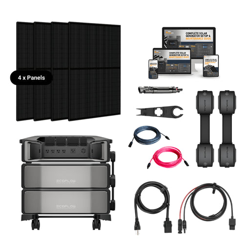 EcoFlow DELTA PRO [ULTRA] Solar Kits - 7,200W Output / 12kWh-30kWh Lithium Battery | 400W-2,400W Solar Panels| 5-Year Warranty | Choose Your Bundle - ShopSolar.com