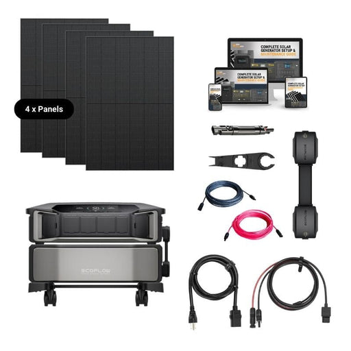 EcoFlow DELTA PRO [ULTRA] Solar Kits - 7,200W Output / 6kWh-30kWh Lithium Battery | 400W-2,400W Solar Panels| 5-Year Warranty | Choose Your Bundle - ShopSolar.com