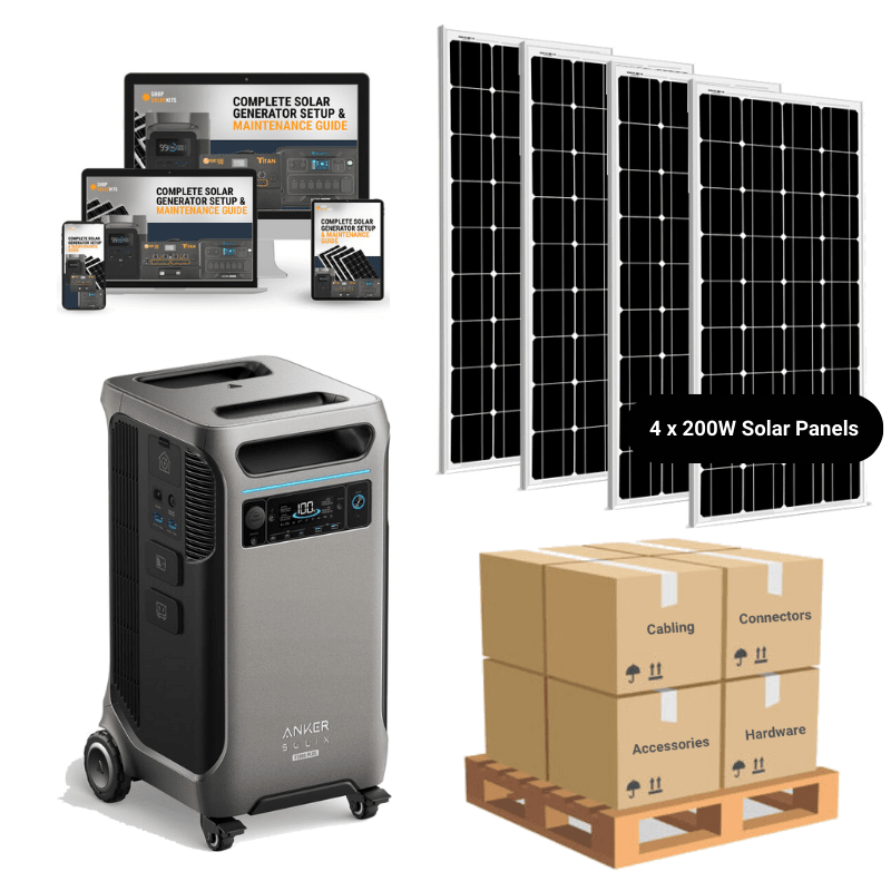 Anker F3800 [PLUS] - 3,840Wh / 6,000W Portable Power Station | 120V/240V Output | 3,200W Solar Input | Choose Your Bundle Option | 5-Year Warranty - ShopSolar: Complete Solar Kits + Lifetime Customer Support