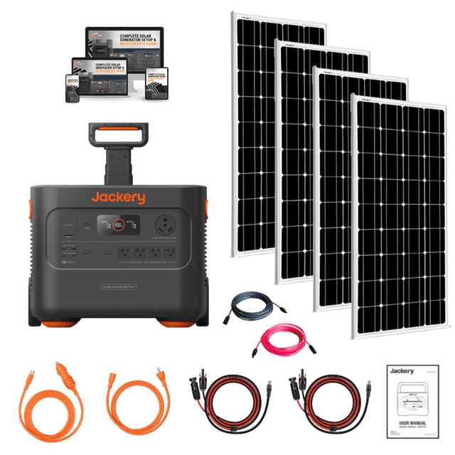 Jackery Explorer [2,000 PLUS] - 2,042Wh / 3,000W Portable Power Station + Choose Your Custom Bundle | Complete Solar Kit - ShopSolar.com