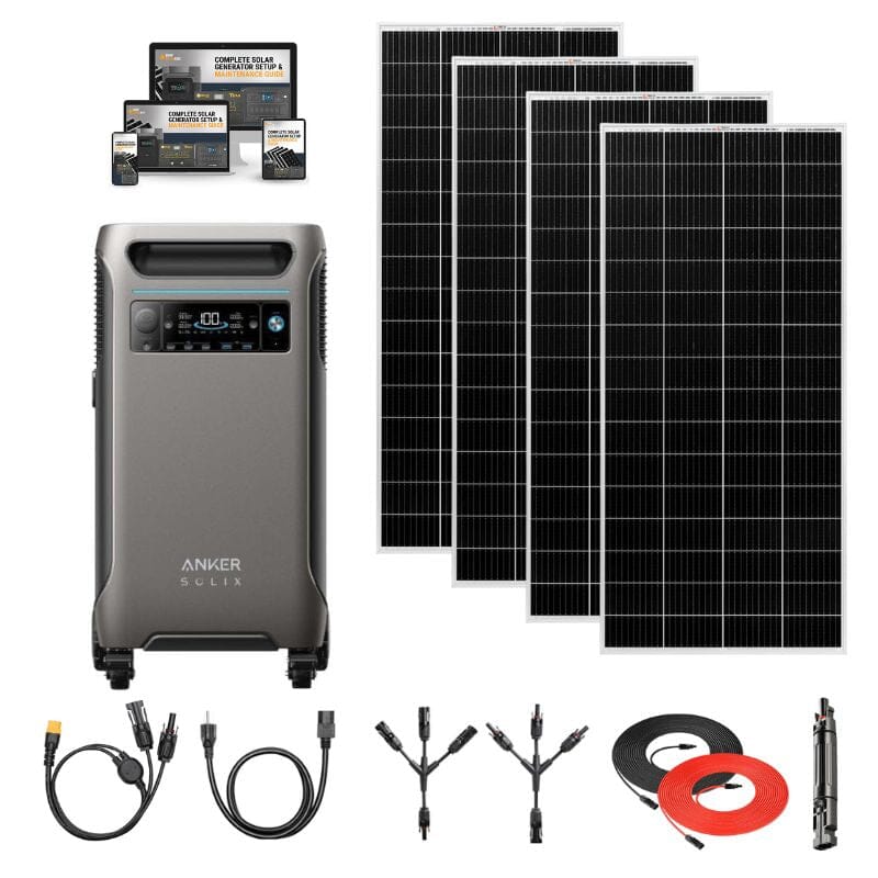 Anker F3800 - 3,840Wh / 6,000W Solar Power Station | 1,600W Solar Input | Choose Your Custom Bundle | 5-Year Warranty | Complete Solar Kit