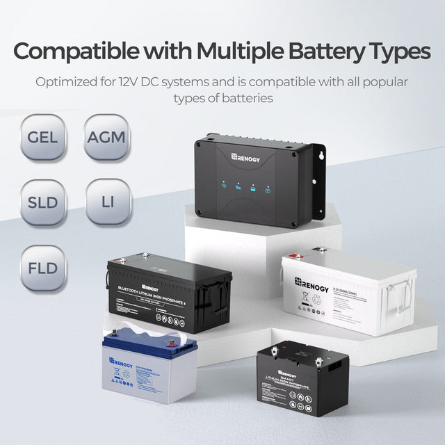 Renogy DCC30S 12V 30A Dual Input DC-DC On-Board Battery Charger with MPPT - ShopSolar.com