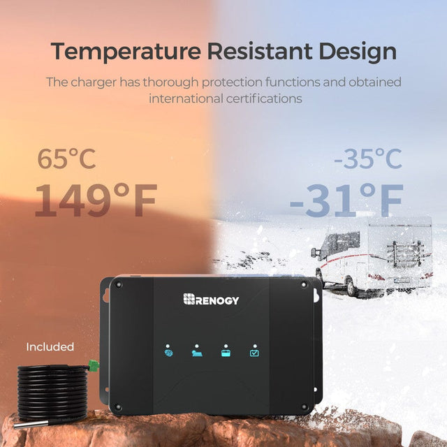 Renogy DCC30S 12V 30A Dual Input DC-DC On-Board Battery Charger with MPPT - ShopSolar.com