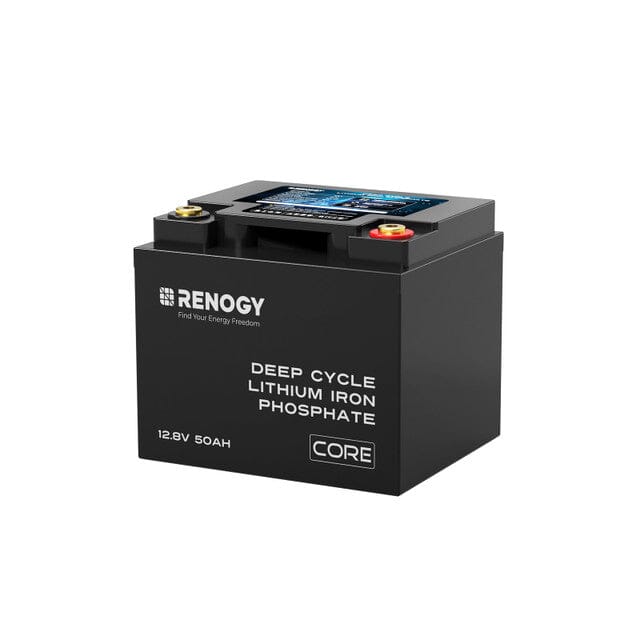 Renogy 12V 50Ah Core Series Deep Cycle Lithium Iron Phosphate Battery - ShopSolar.com