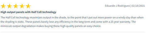 REC solar panel half cell technology review
