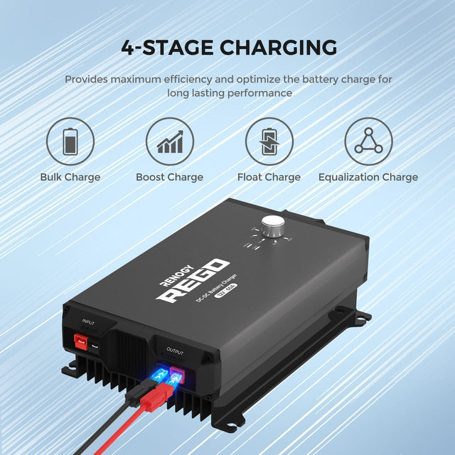 REGO 12V 60A DC-DC Battery Charger - ShopSolar.com