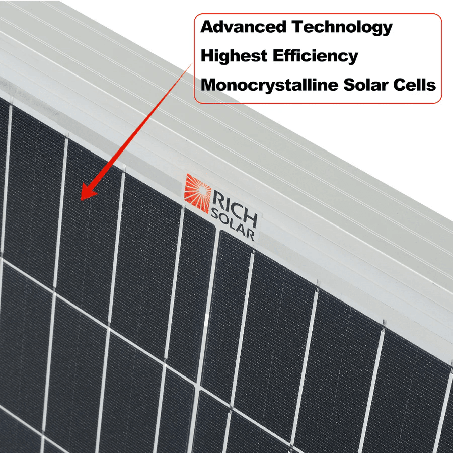 Rich Solar 200 Watt 24 Volt Solar Panel | Monocrystalline | High-Efficiency - ShopSolar.com