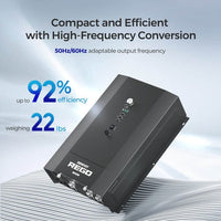 Renogy REGO 3000W 12V Pure Sine Wave HF Inverter Charger Split-phase Design - ShopSolar.com