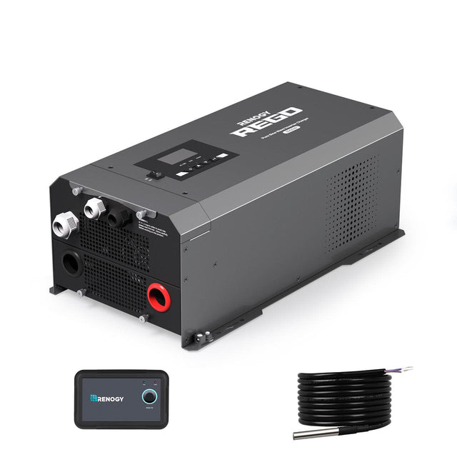 REGO 12V 3000W Pure Sine Wave Inverter Charger w/ LCD Display - ShopSolar.com