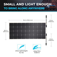 Renogy 175 Watt 12 Volt Flexible Monocrystalline Solar Panel - ShopSolar.com