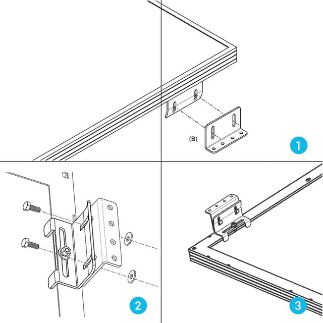 Renogy Solar Panel Mounting Z Bracket [Set of 4] - ShopSolar.com