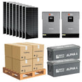 Complete Off-Grid Solar Kit - 6,000W 120V/240V Output [5.12kWh-7.68kWh Battery Bank] + 8 x 200W Solar Panels | Off-Grid, Mobile, Backup [RPK-MAX] - ShopSolar: Complete Solar Kits + Lifetime Customer Support