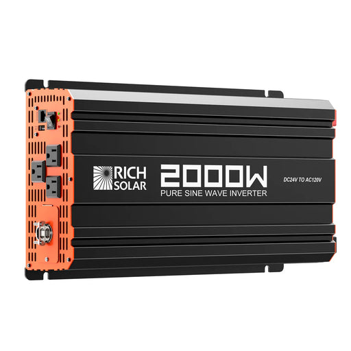 NOVA PURE MAX 2K | 2000 Watt (2kW) 24 Volt Industrial Pure Sine Wave Inverter | Premier 2000W 24V Off-Grid Inverter for RVs, Trailers, Campers, Vans, Trucks, Overlanders, Boats | #1 Ranked 24V Pure Sine Wave Inverter - ShopSolar.com