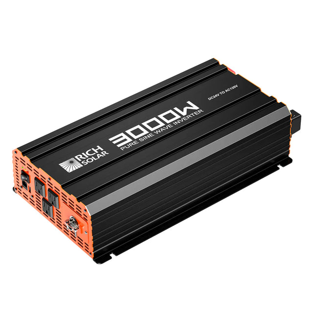 NOVA PURE MAX 3K | 3000 Watt (3kW) 24 Volt Industrial Pure Sine Wave Inverter | Premier 3000W 24V Off-Grid Inverter for RVs, Trailers, Campers, Vans, Trucks, Overlanders, Boats | #1 Ranked 24V Pure Sine Wave Inverter - ShopSolar.com