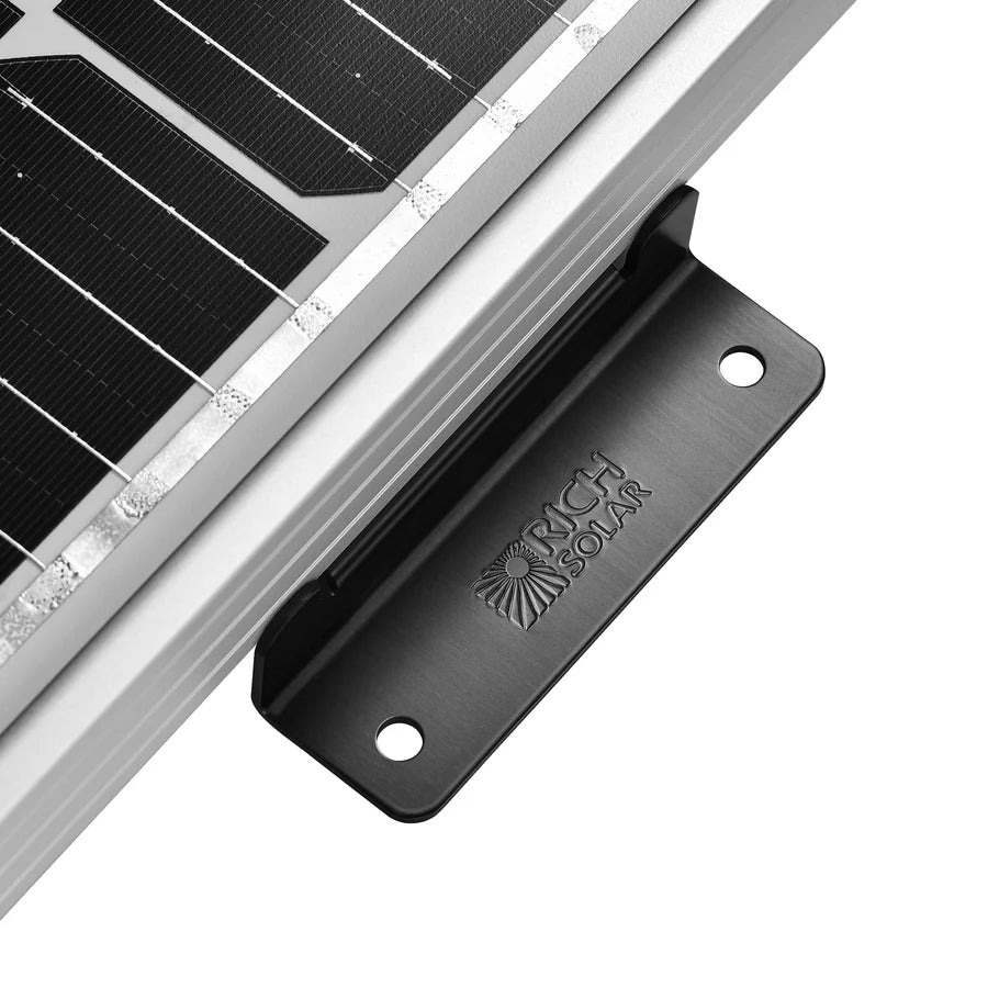 Z-Bracket Sets for Mounting Solar Panels (Choose # of Panels) | 4 x Brackets Per Solar Panel [One Per Corner] | High-Quality Anodized Aluminum - ShopSolar: Complete Solar Kits + Lifetime Customer Support