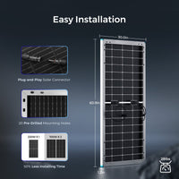 Renogy 220 Watt Bifacial Solar Panel 12 Volt Monocrystalline Solar Panel | 5-Year Warranty - ShopSolar.com