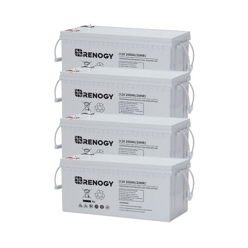 Renogy Deep Cycle AGM Battery 12 Volt 200Ah - Choose your Bundle - ShopSolar.com