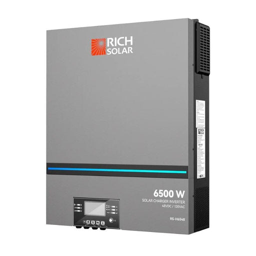 Rich Solar 6500 Watt (6.5kW) 48 Volt Off-grid Hybrid Solar Inverter 550V PV Input - ShopSolar.com