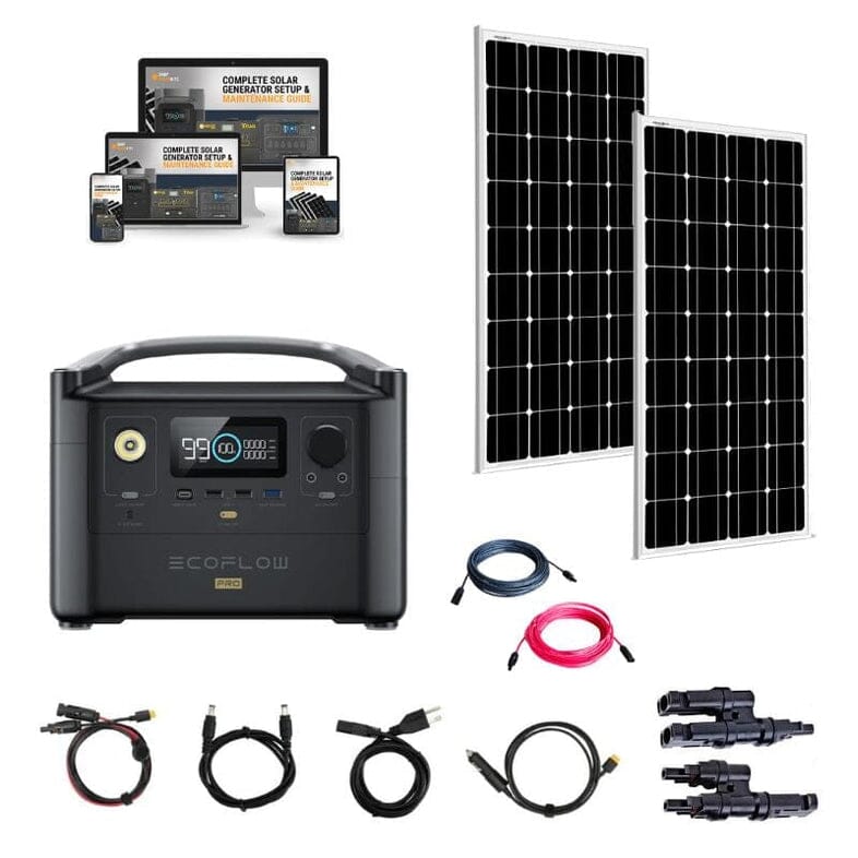 EcoFlow RIVER [PRO] 720wH / 600W Portable Power Station + Choose Your  Custom Bundle | Complete Solar Kit