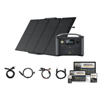 EcoFlow RIVER [PRO] 720wH / 600W Portable Power Station + Choose Your Custom Bundle | Complete Solar Kit - ShopSolar.com