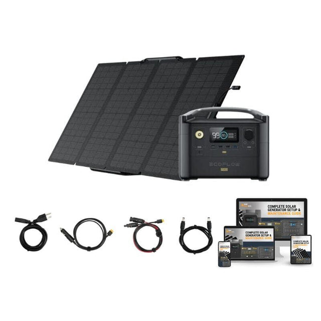 EcoFlow RIVER [PRO] 720wH / 600W Portable Power Station + Choose Your Custom Bundle | Complete Solar Kit - ShopSolar.com