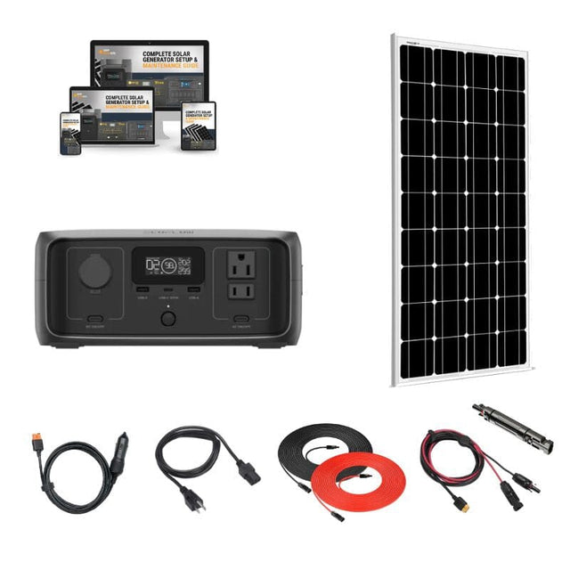 EcoFlow RIVER 3 300W / 245Wh Portable Power Station + Choose Custom Solar Panel Bundle Option | 2-Year Warranty | Complete Solar Kit - ShopSolar.com