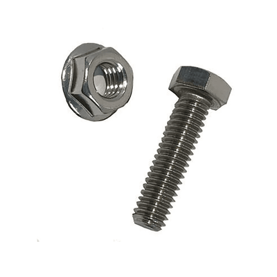 Roof Tech M8 Hex Bolt & Flange Nut | For RT-MINI II & E Mount Systems | Stainless Steel | Secure Rail Attachment - ShopSolar.com