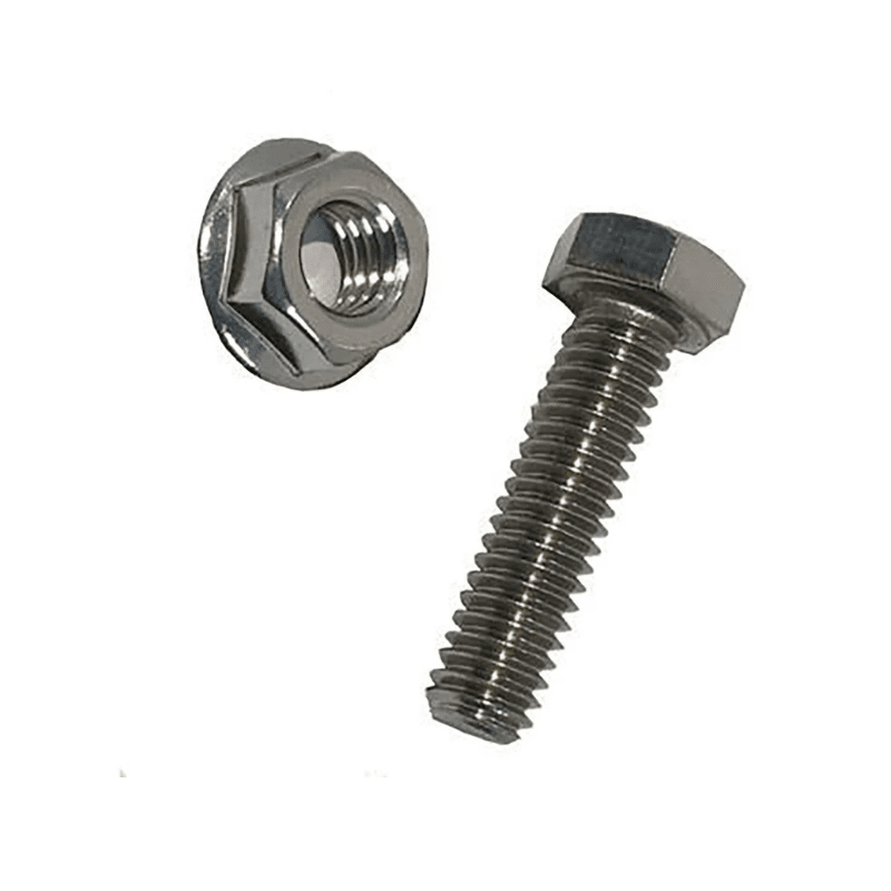 Roof Tech M8 Hex Bolt & Flange Nut | For RT-MINI II & E Mount Systems | Stainless Steel | Secure Rail Attachment - ShopSolar.com