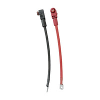 RUiXU 4AWG Cable-5/16” Lugs + Pluggable Battery Pole Connector  -Black and Red - ShopSolar.com