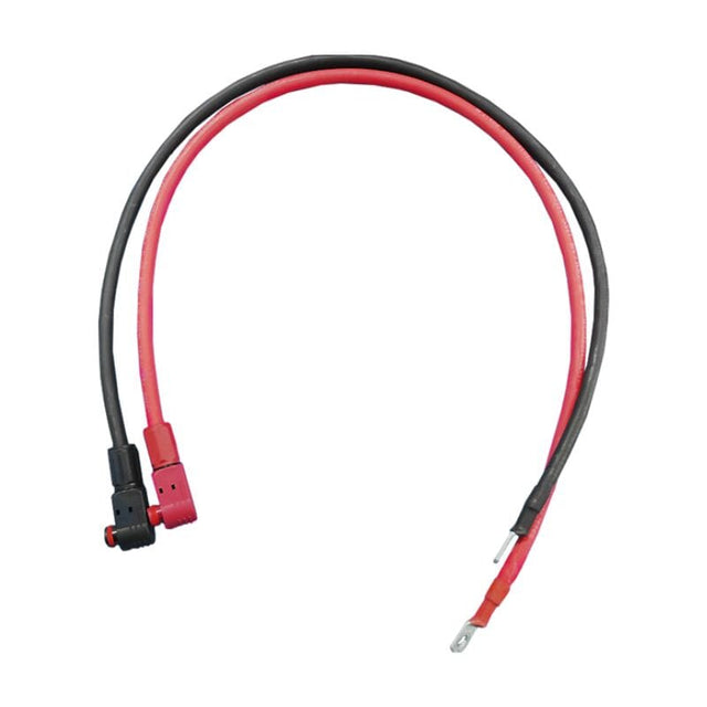 RUiXU 4AWG Cable-5/16” Lugs + Pluggable Battery Pole Connector  -Black and Red - ShopSolar.com