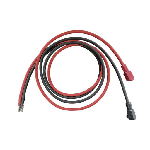 RUiXU 4AWG Cable-5/16” Lugs + Pluggable Battery Pole Connector  -Black and Red - ShopSolar.com