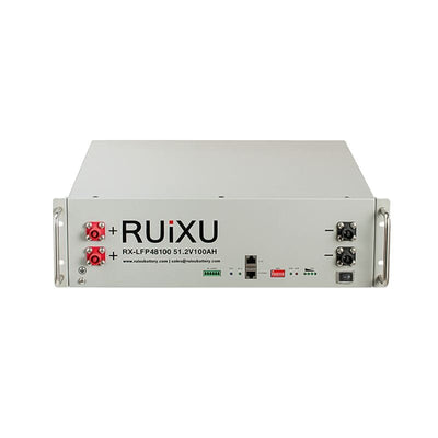 RUIXU Battery | 5.12kWh Server Rack 3U Battery | RX-LFP48100 | UL1973 Certified | UL9540 Pending - ShopSolar.com