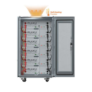 RUIXU Self-Heating RX-LFP48100-H 5.12kWh Server Rack Battery | 19" Rack Mounted 3U Module | UL1973 Certified | 10-Year Warranty - ShopSolar.com