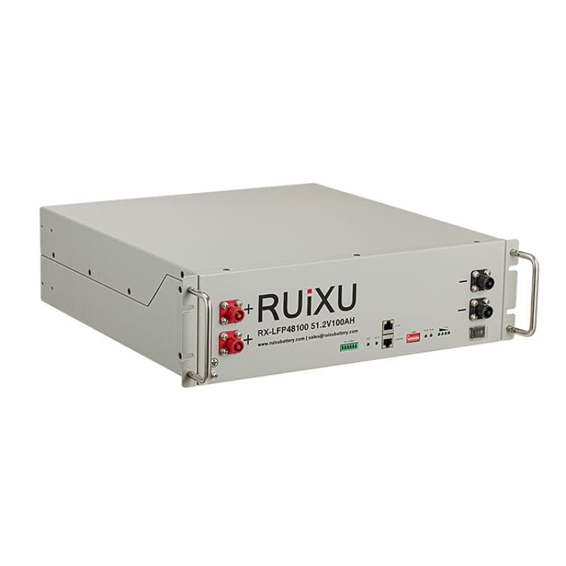RUIXU Battery | 5.12kWh Server Rack 3U Battery | RX-LFP48100 | UL1973 Certified | UL9540 Pending - ShopSolar.com